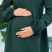 Платье для беременных и кормящих Lullababe Genoa Темно-зеленый LB05GN105