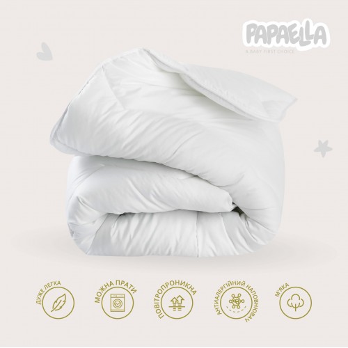 Детское одеяло Papaella Comfort Зигзаг Белый 100х135 см 8-08723