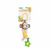 Мягкая игрушка подвеска с прорезывателем для зубов BABY TEAM Обезьянка 8525_мавпочка