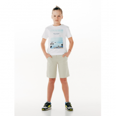 Детская футболка для мальчика Smil Белый на 8 лет 110535