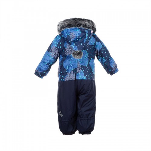 Детский зимний термо-комбинезон Huppa, DEVON 2, синий с ежиками