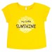 Летний костюм для девочки футболка и шорты Bembi 9 - 18 мес Супрем Желтый/Черный КС702
