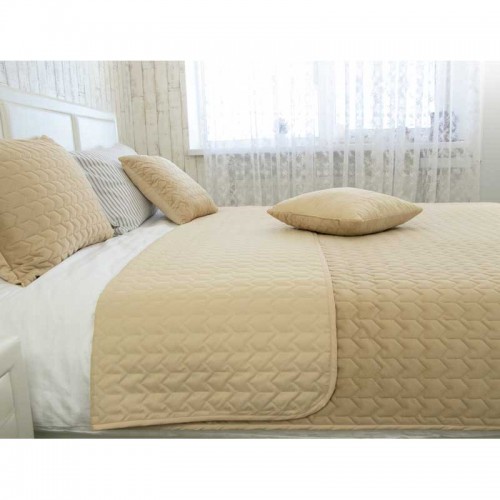 Покрывало на кровать Руно VeLour Beige 220х240 см Бежевый 330.55_Beige