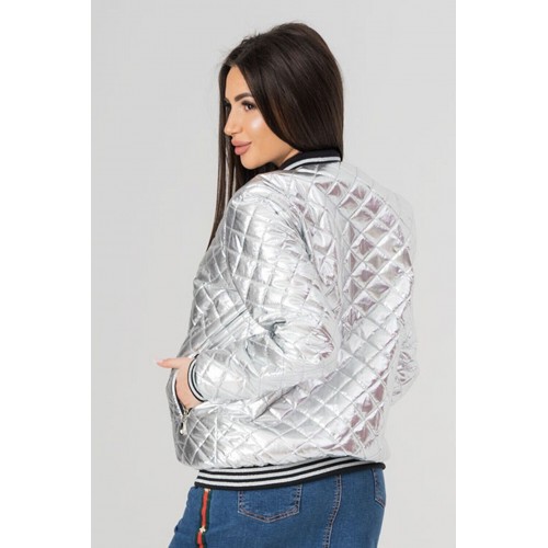 Демисезонная куртка для беременных To Be Серебро 4166