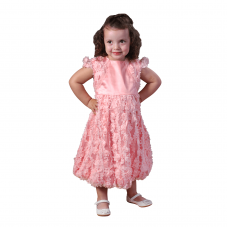 Нарядное платье на девочку Piccolo Персиковый 2-6 лет Полина