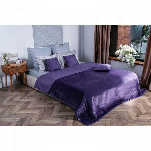 Покрывало на кровать Руно VeLour Violet 180х220 см Фиолетовый 340.55_Violet