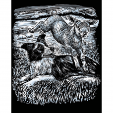 Набор для творчества Sequin Art Artfoil Silver Овчарка SA0606