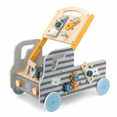 Детская игрушка из дерева машинка с инструментами Viga Toys PolarB 44066