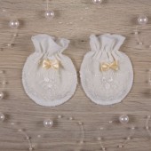 Царапки для крещения для новорожденных BetiS Мереживо Интерлок Молочный 27081848