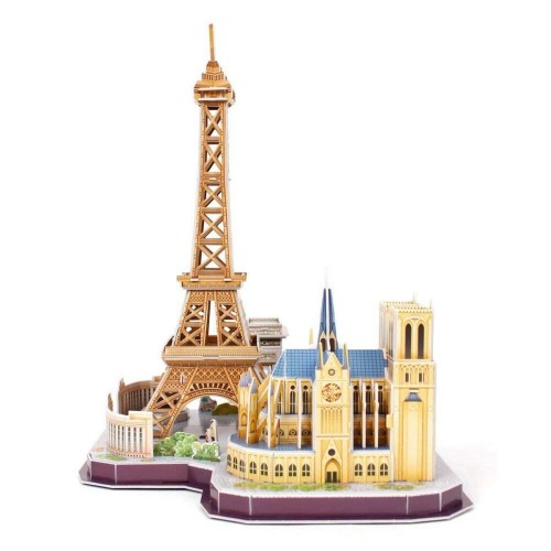 3D пазл CubicFun City Line Париж 114 шт MC254h