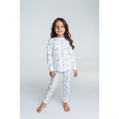 Пижама для девочки Vidoli Белый/Голубой на 10 лет G-22673W