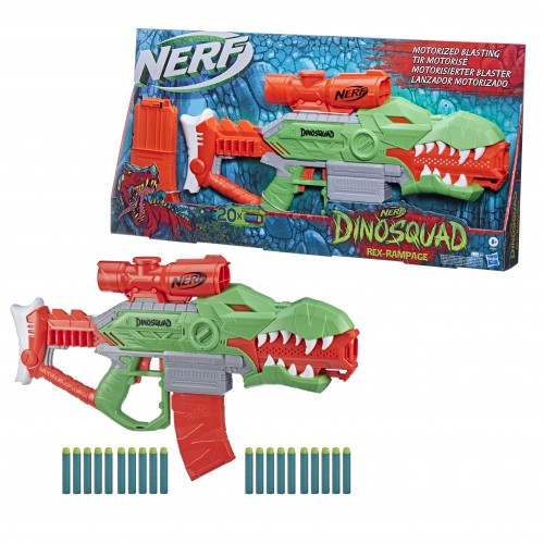 Детская игрушка бластер Hasbro Nerf Dinosquad Rex Rampage F0807