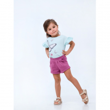 Детская футболка для девочки Smil Летний цветок Ментоловый 2-3 года 110560
