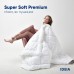 Летнее одеяло евро двуспальное Ideia Super Soft Premium 200х220 см Белый 8-11881