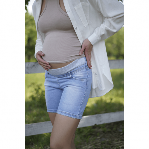 Джинсовые шорты для беременных To Be Джинс Голубой 4174501