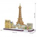 3D пазл CubicFun City Line Париж 114 шт MC254h