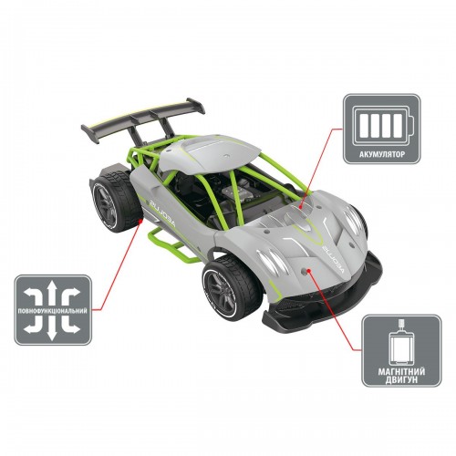 Машинка на радиоуправлении Sulong Toys Speed Racing Drift Aeolus 1:16 Серый SL-284RHG