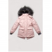 Зимняя куртка для девочки Модный карапуз Розовый 03-00887