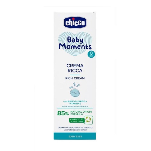 Детский крем питательный Chicco Baby Moments с маслом ши 100 мл 10596.00