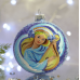 Новогодний шар на елку Santa Shop Ангел с бандурой Голубой 10 см 4820001106732