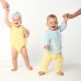 Летний комплект для новорожденных ELA Textile&Toys 0 - 24 мес Муслин Желтый/Голубой MS001YB