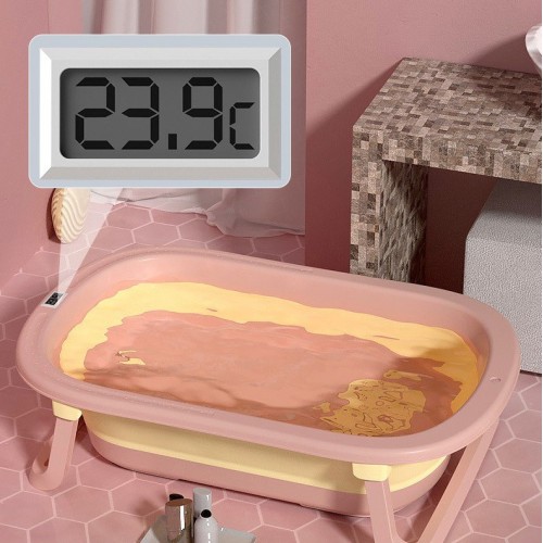 Складная ванночка детская Babyhood Комфорт Плюс с термометром Зеленый BH-328GG