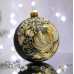 Новогодний шар на елку Santa Shop Петриковка Цветок Золотой 10 см 4820001112269