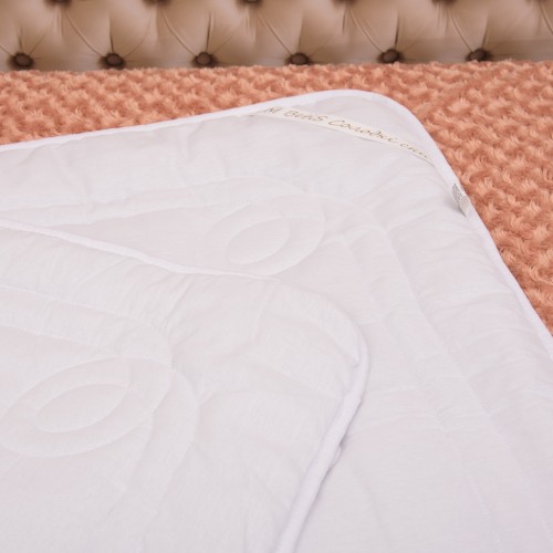Детское демисезонное одеяло Бетис Ваву-1 Стандарт Белый Миткаль 27683552 110х140 см