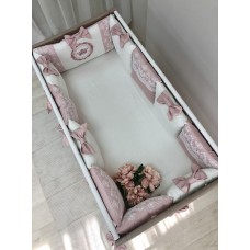 Бортики в кроватку BBChic Коллекция №1 Classic Розовый 5030101
