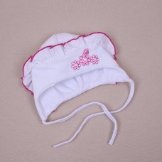 Демисезонная шапочка для новорожденных Бетис Пчелка 0-1 мес Белый/Розовый 27688267