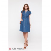 Платье для беременных и кормящих Юла мама Ivy Джинсово-синий DR-20.023
