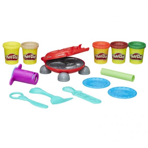 Набор для творчества пластилин Hasbro Play-Doh Food role play Бургер гриль B5521