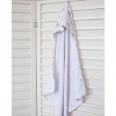 Детское полотенце уголок махровое ELA Textile&Toys Радуга Белый 80х80 см TW001WT