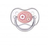 Пустышка силиконовая симметричная Canpol babies Newborn baby 0-6 мес Розовый 22/580