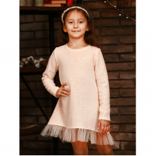 Нарядное платье на девочку JULA KIDS Персиковый 3-6 лет 201109