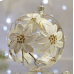 Новогодний шар на елку Santa Shop Магнолия Белый 10 см 4820001112443