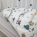 Кокон для новорожденных Oh My Kids Soft OMK Light Grey Сатин Белый/Бежевый Кокос 2 см КК-237-ОМК