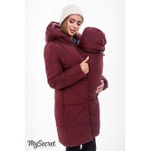 Пальто зимнее для беременных и кормящих мам+вставка Юла мама, ANGIE PLUS OW-48.033 Размер L