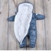 Комбинезон для новорожденных Magbaby стеганый, с рукавичками, Шторм