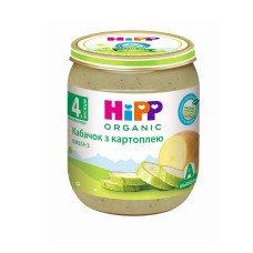 Детское пюре органическое овощное HiPP Кабачок с картофелем 125 г 4022