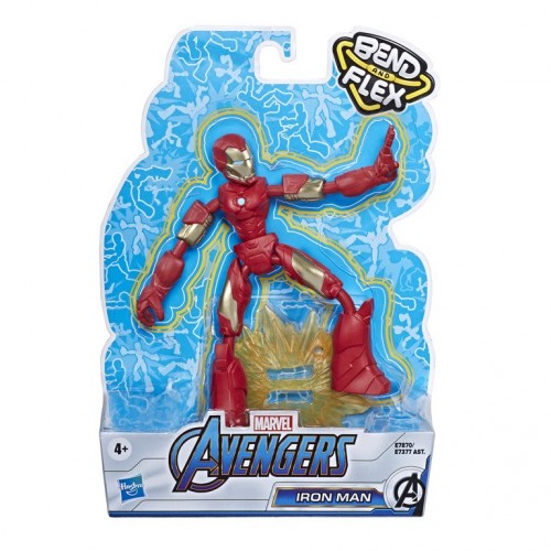 Игровая фигурка Hasbro Marvel Мстители Бенди Avn Bend And Flex Iron Man 15 см E7377_E7870