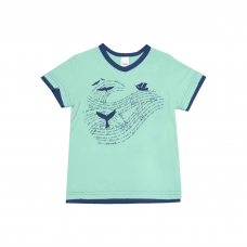 Детская футболка для мальчика Smil Светло-зеленый на 8 лет 110455