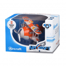 Детская игрушка самолет Same Toy Aircraft Металлический инерционный Оранжевый SY8012Ut-1
