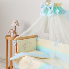 Балдахин на кроватку Маленькая Соня Funny Bunny Молочный/Голубой 051707