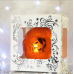Новогодний шар на елку Santa Shop Снежная королева Узор Оранжевый 8 см 7806723209590