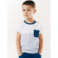 Детская футболка для мальчика Smil Белый на 9 лет 110508-1
