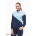 Спортивный костюм для беременных и кормящих Юла мама Skye ST-30.021 темно-синий/голубой/аквамарин