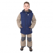 Зимний костюм детский куртка и полукомбинезон Perlim pinpin Cиний/Бежевый 7-12 лет VH256A