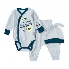 Набор одежды для новорожденных ЛяЛя 0 - 3 мес Интерлок Голубой К5ІН015_2-204