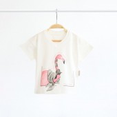 Детская футболка Magbaby Animal flamingo 2-5 лет Молочный/Розовый 122316